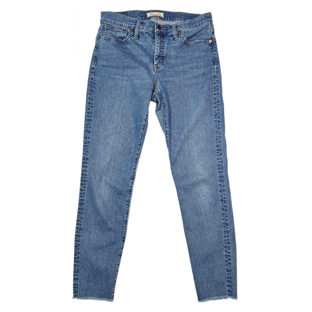 Madewell 9" Mid-Rise Skinny Women's Blue Jeans - Picture 4 of 10